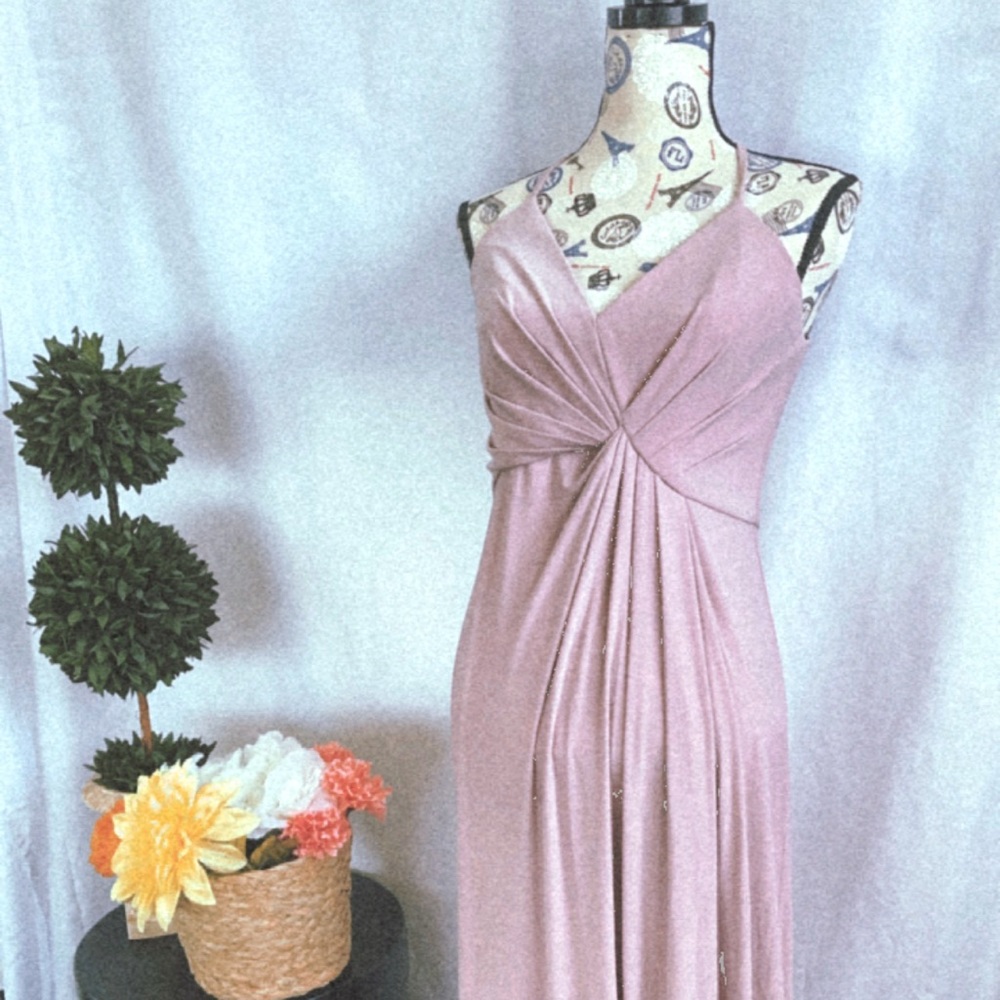 David’s Bridal Pink bridesmaid or prom dress!